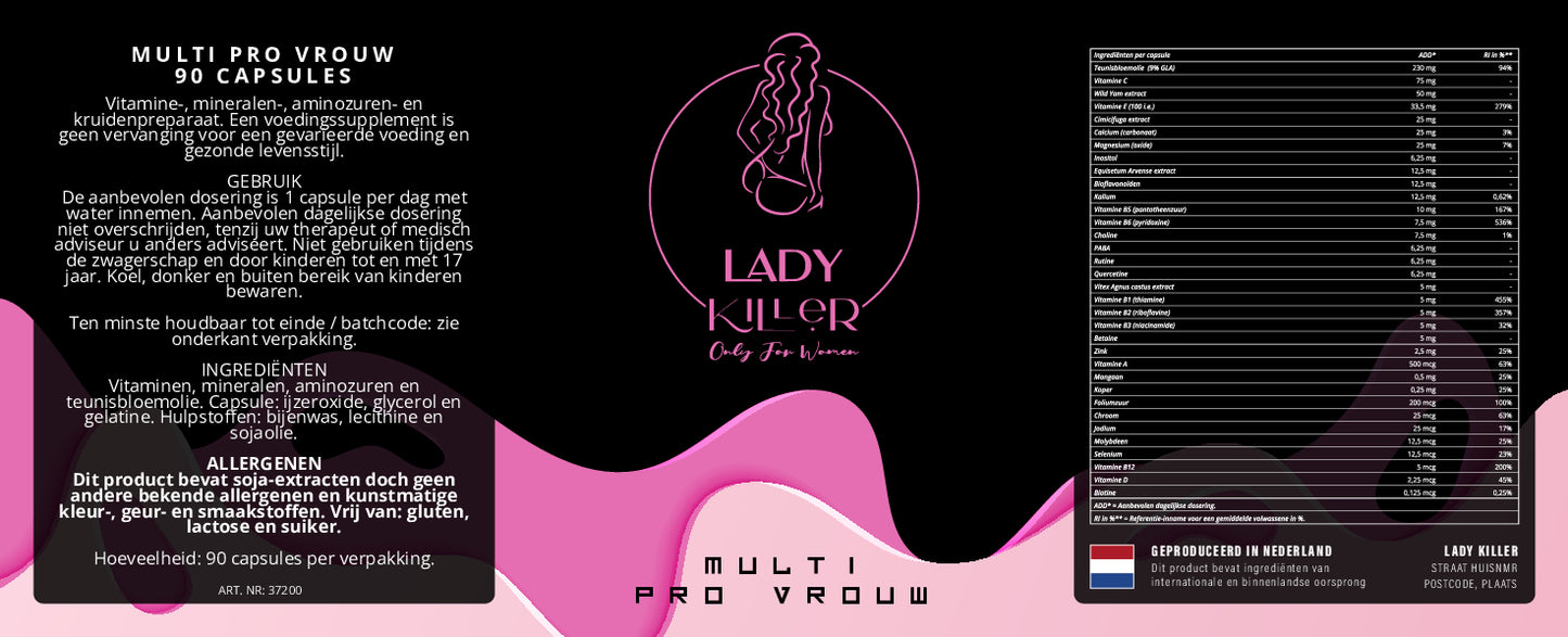 Multi Pro Vrouw LadyKiller