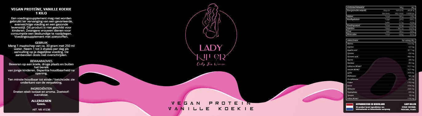 Vegan Protien Vanille Koekie LadyKiller
