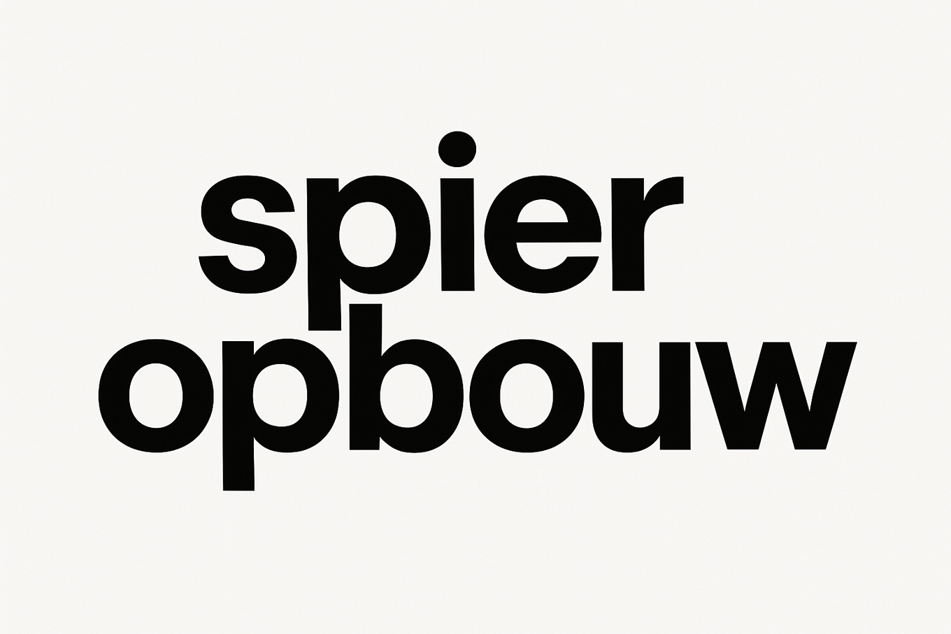 Spieropbouw