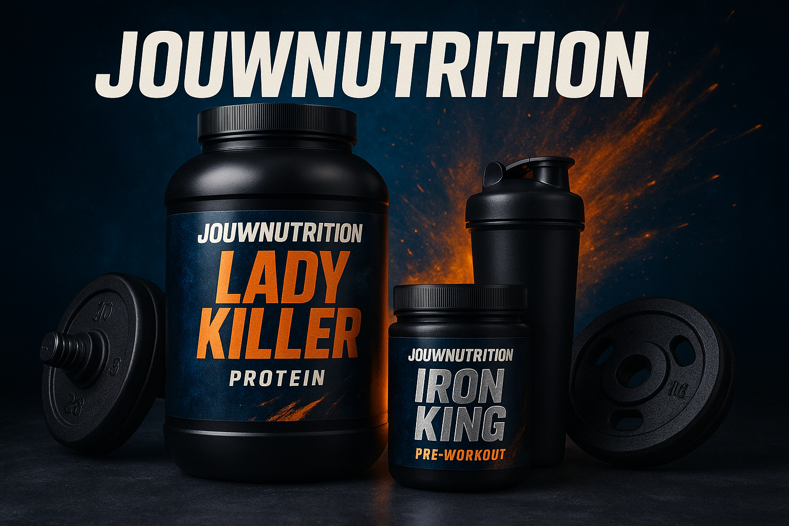 jouwnutrition samen met lady killer en iron king